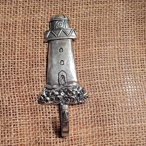 Baaic Spirit Pewter Lighthouse Wall Hook